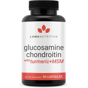 Glucosamina, Chondroitin, MSM - Cúrcuma, Boswellia - Suplemento Articulações para Homens e Mulheres - Luma Nutrition, 90 Cápsulas
