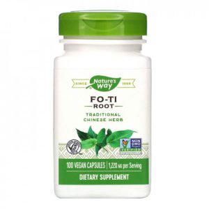 Fo-Ti (Raiz) - Nature`s Way - 610 mg - 100 Capsules
