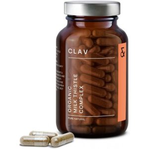 Cardo de Leite Orgânico & Complexo de Alcachofra, CLAV, 120 cápsulas para 60 dias de fornecimento Fabricado na Alemanha