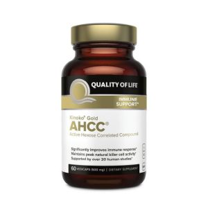 Suplemento Solaray AHCC com NAC e Beta Glucano - Suporte Avançado ao Bem-Estar