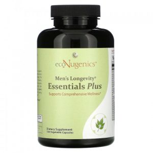 Longevidade Masculina Essentials Plus - Econugenics, 180 Cápsulas Vegetais