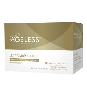 Fórmula de Rejuvenescimento Avançada com Alphatrophin Valencia Orange, UltraMAX Gold, 22 pacotes