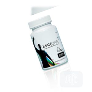 Frasco MaxOne Max International com 60 cápsulas, imagem individual