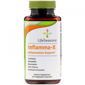 Inflamma-X, Cuidado com a Inflamação - LifeSeasons, 60 Cápsulas Vegetarianas