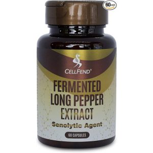 Extrato de Pimenta Longa Fermentada, CellFend, 500mg, 60 Cápsulas