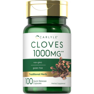 Suplemento de cravo - Carlyle - 1000mg - 100 Cápsulas