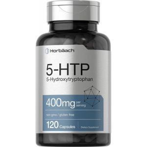 Suplemento 5HTP, Horbaach, 400mg, 120 Cápsulas