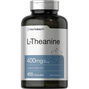L-Teanina, Alta potência, Horbaach, 400mg, 400 Cápsulas
