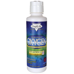 Oxigênio Estabilizado com Prata Coloidal e Aloe Vera, OxyLife, Mountain Berry, 473 ml