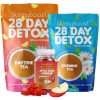 Detox e Limpeza em 28 Dias com Chás Diurno, Chás Noturno e Gomas Veganas, Skinny Boost, 342g, 42 Sachês