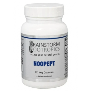 Noopept, Brainstorm Nootrópicos, 10mg, 90 Cápsulas Vegetarianas