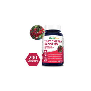 Tart Cherry 10,000 mg – 200 cápsulas vegetarianas (sem glúten) – Nusa Pure