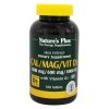 Cal-Mag-D3 Vitamina K2, Nature`s Plus, 180 Tablets