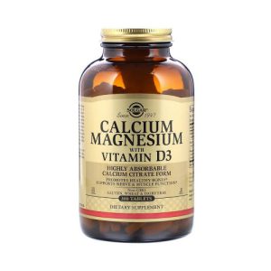 Calcium Magnesium com Vitamina D3, Solgar, 300 comprimidos