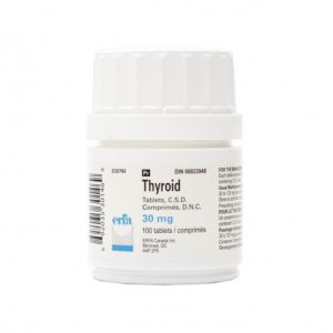 Thyroid Pro, tireóide natural desidratada de porco, Profound Products, 100 comprimidos