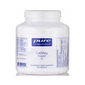 Cal/Mag (malato) 2:1 - Pure Encapsulations - 180 Capsulas