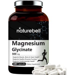 Glicinato de Magnésio 500 mg - NatureBell, 180 Cápsulas