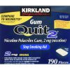 Chiclete Pare de fumar Kirkland Signature 2 mg - 380 unidades