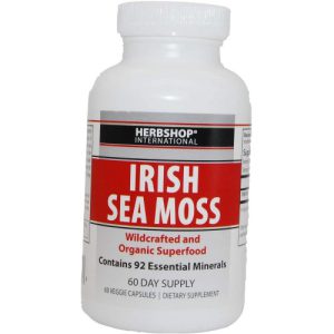 Wixar Wildcrafted Sea Moss Powder 227g - Suporte Natural à Tireóide e Pele Saudável