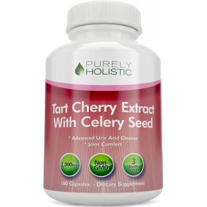 Extrato de Cereja Tarte, Purely Holistic, 1000mg, 180 Cápsulas