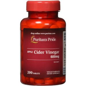 Vinagre de Maçã, Puritan's Pride, 600 mg, 200 cápsulas