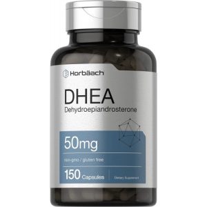 DHEA, Horbaach, 50mg, 150 Cápsulas