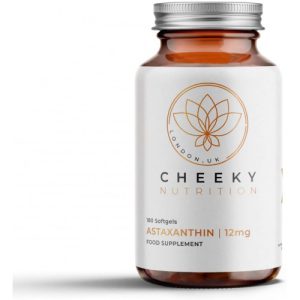 Astaxantina, Suporte ao Sistema Imunológico, Pele Saudável, Cardiovascular, Cérebro e Saúde Ocular, Cheeky Nutrition, 12mg 180 Softgels