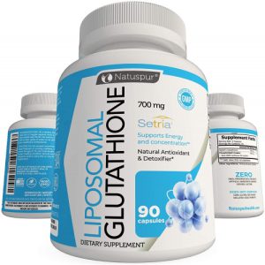 Suplemento de Glutationa Setria Reduzida Pura, 700m, 90 cápsulas - Natuspur