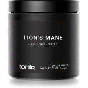 Lion's Mane, Feito com Juba de Leão Orgânico, 10x Extrato Concentrado de Ultra Alta Força, Toniiq, 18.000mg, 120 Cápsulas Vegetais