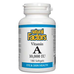 Vitamina A (10,000iu) Natural Factors (180 SoftGels)