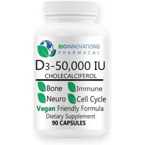 Vitamina D3 Farmacêutica, Bio-Innovations - 50.000UI - 90 cápsulas