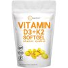 Vitamina D3 5000IU Plus K2, Fórmula 2 em 1, 300 Cápsulas gel
