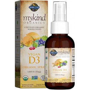 Vitamina D3 Vegana em Spray, Mykind Organics, Garden Of Life, 59ml