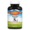 Suplemento de vitamina K, saúde óssea e cardíaca, vitamina K2, sem soja, vitamina K-2, vitaminas K2 - 180 cápsulas