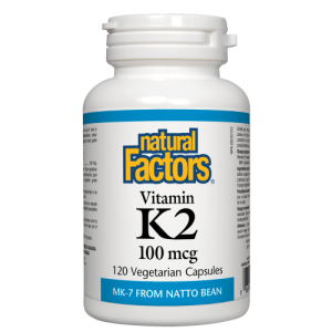 Vitamina K2 com MK-7, Natural Factors - 100mcg