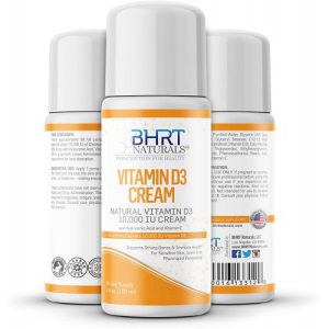 Vitamina D3 em Creme 10.000 UI, BHRT Naturals, 100 ml