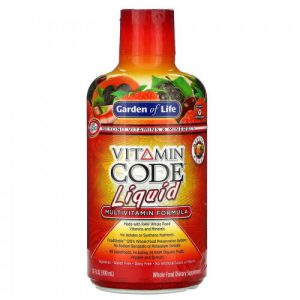 Multivitaminico Vitamin Code Liquid, Ponche de Frutas - Garden of Life, 900 ml