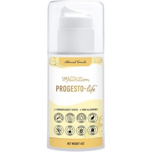 Creme de Progesterona sem Parabenos, para Equilíbrio na Meia-Idade, Progesto-Vida, Smoky Mountain, 113 ml, 96 Porções