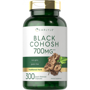 Cápsulas de Cohosh Preto -  Carlyle - 700mg - 300 Cápsulas