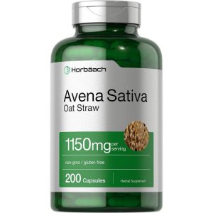 Extrato de Avena Sativa, Extrato de Aveia, Horbaach, 1150 mg, 200 Cápsulas