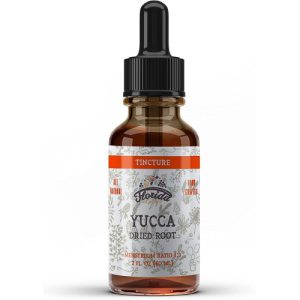 Extrato Orgânico de Yucca (Yucca Glauca), Tintura de Yucca, Suplemento Herbal de Raiz Seca, Florida Herbs, 60 ml
