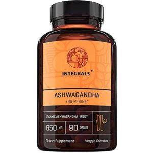 Cápsulas de Ashwagandha, 650 mg por cápsula, Integrals - 90 cápsulas