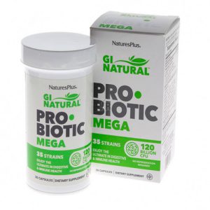 Probiotico Mega, Nature's Plus, 120 bilhões de UFC, 30 cápsulas
