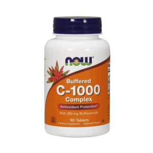 Vitamina C Buffered - C-1000 - time release - Now Foods - 180 comprimidos