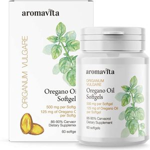 Cápsulas de óleo selvagem de orégano, Luluburd Natural, 120 cápsulas