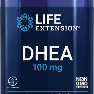 DHEA. Desidroepiandrosterona 100 mg, 60 cápsulas vegetais