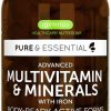 Multivitamínico para Mulheres com minerais veganos avançados puros e essenciais com ferro, vitamina D3, folato metilado, K2 e zinco, liberação sustent