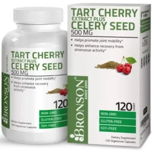 Tart Cherry Extract Plus Celery Seed, Bronson, 120 cápsulas