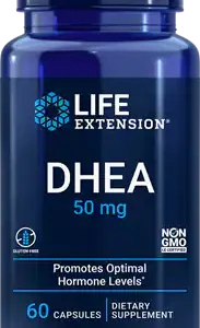 Red Stag DHEA 50mg - Suplemento para Equilíbrio Hormonal e Vitalidade Masculina com 100 Cápsulas