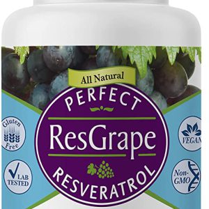 Resveratrol Max - 99% Trans-Resveratrol, Uvas Muscadine Orgânicas - 60 Caps